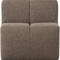 Woood Mojo Eetbankje 84cm Met Rugleuning Boucle Bruin Melange