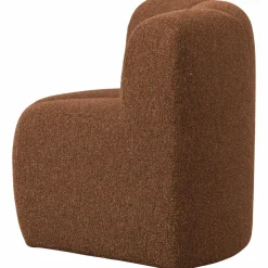 Woood Mojo Eetbankje Hoek Met Rugleuning Boucle Roestbruin Melange