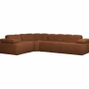 Woood Mojo Hoekbank Links Boucle Roestbruin Melange