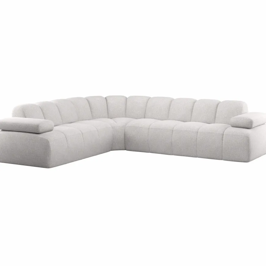 Woood Mojo Hoekbank Links Boucle Ecru Melange