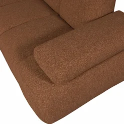 Woood Mojo Hoekbank Rechts Boucle Roestbruin Melange