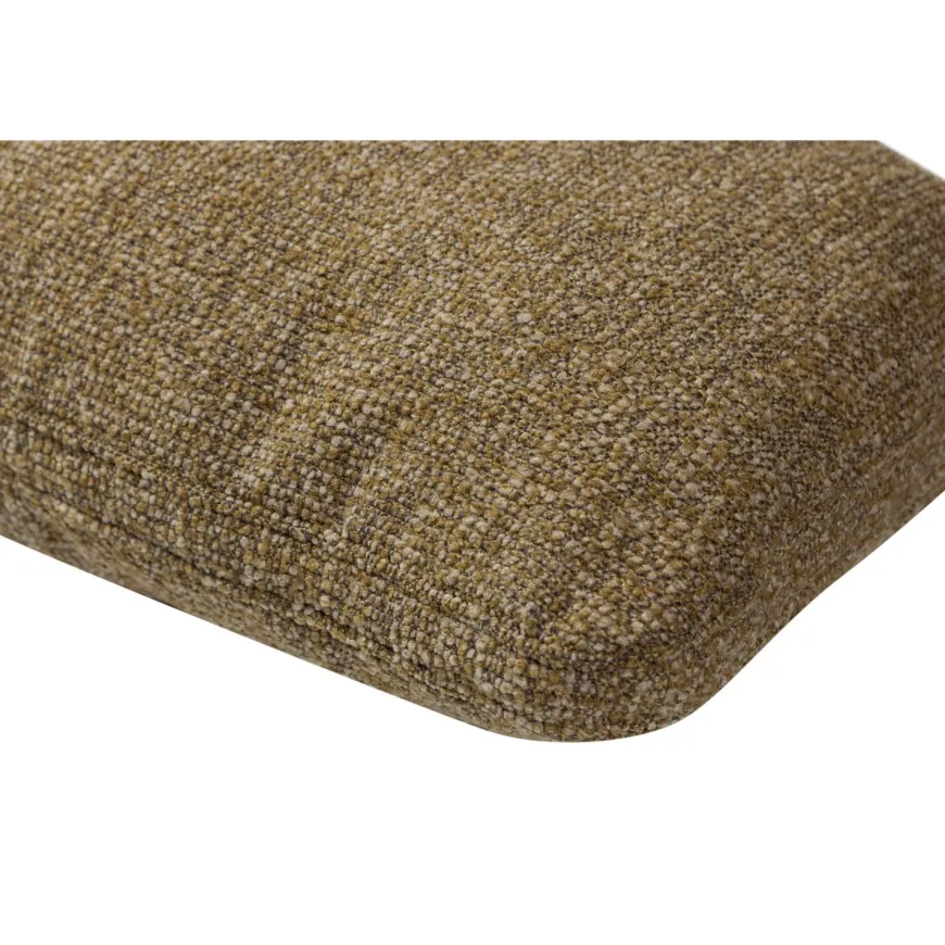 Woood Mojo kussen boucle geel/bruin melange