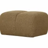 Woood Mojo poef 45x84x64cm boucle geel/bruin melange