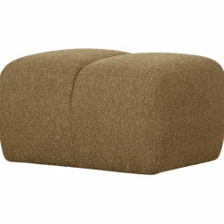 Woood Mojo poef 45x84x64cm boucle geel/bruin melange