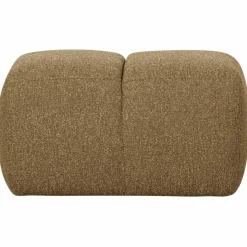 Woood Mojo poef 45x84x64cm boucle geel/bruin melange