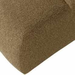 Woood Mojo poef 45x84x64cm boucle geel/bruin melange