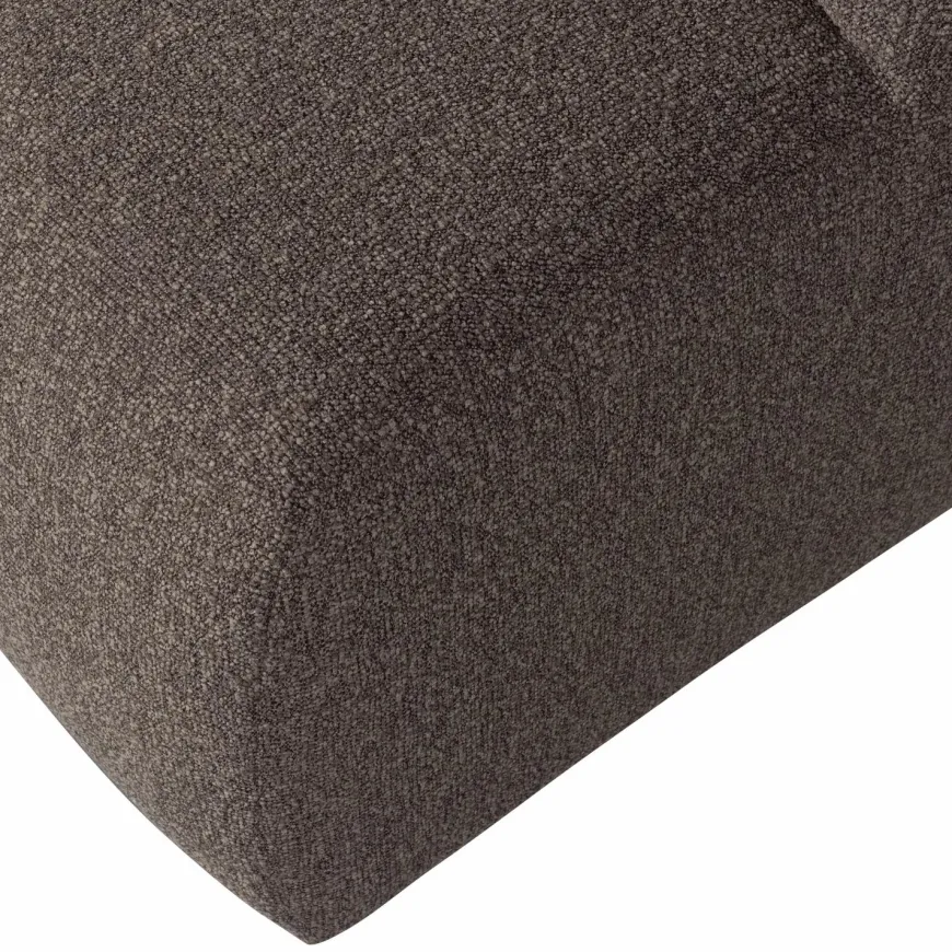 Woood Mojo poef 45x84x64cm boucle bruin melange