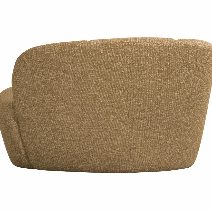 Woood Mojo 2-Zits Bankje Links Boucle Geel/Bruin Melange