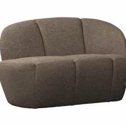 Woood Mojo 2-Zits Bankje Rechts Boucle Bruin Melange
