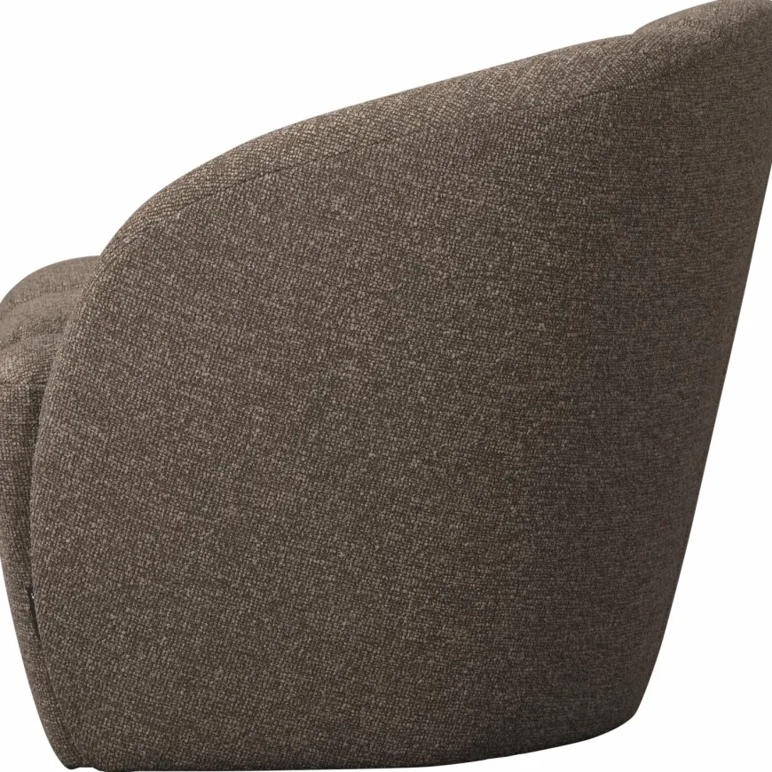 Woood Mojo 2-Zits Bankje Rechts Boucle Bruin Melange