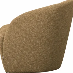 Woood Mojo 2-Zits Bankje Rechts Boucle Geel/Bruin Melange