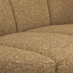 Woood Mojo 2-Zits Bankje Rechts Boucle Geel/Bruin Melange