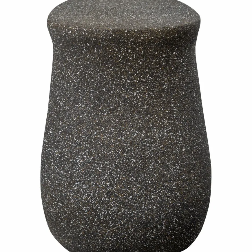 Woood Moson bijzettafel met spikkels zwart