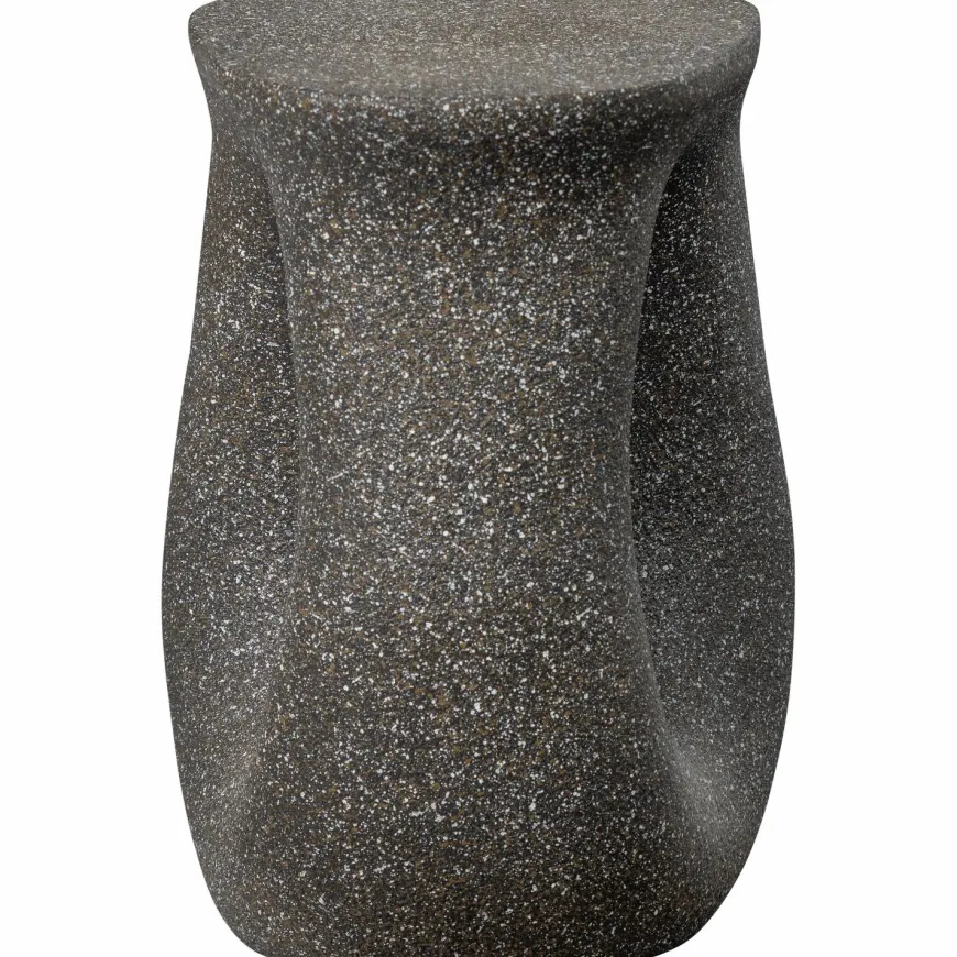 Woood Moson bijzettafel met spikkels zwart