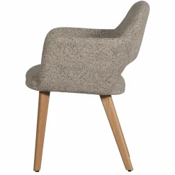 Woood Murat eetkamerstoel naturel met houten poot naturel