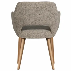 Woood Murat eetkamerstoel naturel met houten poot naturel