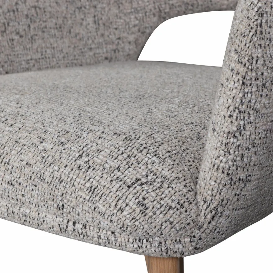 Woood Murat eetkamerstoel naturel met houten poot naturel