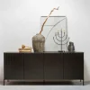 Woood New Gravure Dressoir 200 Cm Grenen Zwart [fsc]