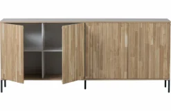 Woood New Gravure Dressoir 200 Cm Eiken Blanke Lak [fsc]