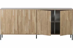 Woood New Gravure Dressoir 200 Cm Eiken Blanke Lak [fsc]