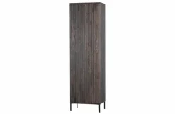Woood New Gravure Hoge Kast Met Lade Essen Espresso [fsc]