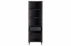 Woood New Gravure Hoge Kast Met Lade Essen Espresso [fsc]