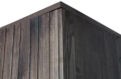 Woood New Gravure Hoge Kast Met Lade Essen Espresso [fsc]
