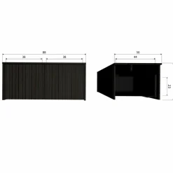 Woood New gravure kistbank eiken blanke lak [fsc]