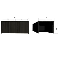 Woood New gravure kistbank essen espresso [fsc]