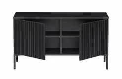 Woood New Gravure Tv Meubel 100 Cm Grenen Zwart [fsc]