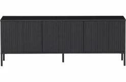 Woood New Gravure Tv Meubel 150 Cm Grenen Zwart [fsc]
