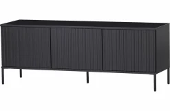 Woood New Gravure Tv Meubel 150 Cm Grenen Zwart [fsc]