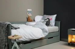 Woood Nikki Bedbank Grenen Jadegroen (excl Lade) [fsc]