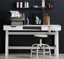 Woood Nikki Bureau Grenen Wit [fsc]
