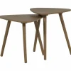 Woood Nila bijzettafels hout mud - set van 2