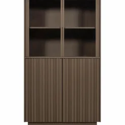 Woood Nova Lage Vitrinekast Grenen Truffel Bruin [fsc]