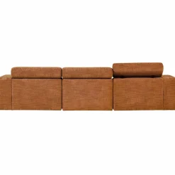 Woood Novi chaise longue bank rechts oranje melange