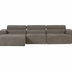 Woood Novi chaise longue bank links grijs melange