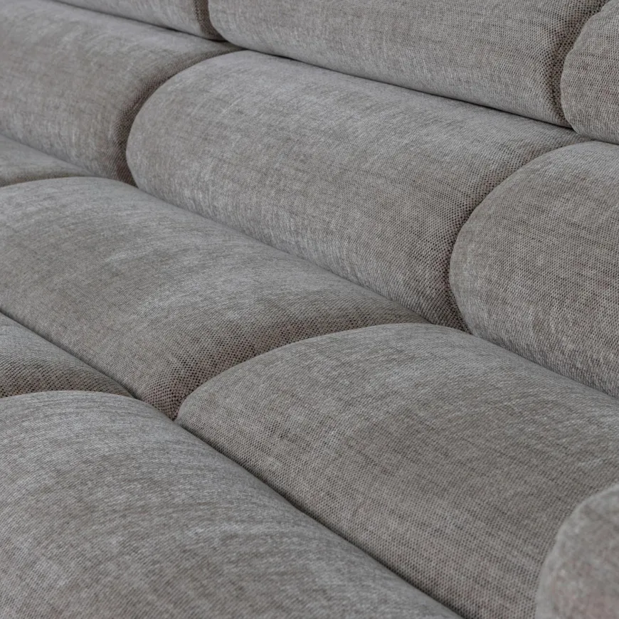 Woood Novi chaise longue bank links grijs melange