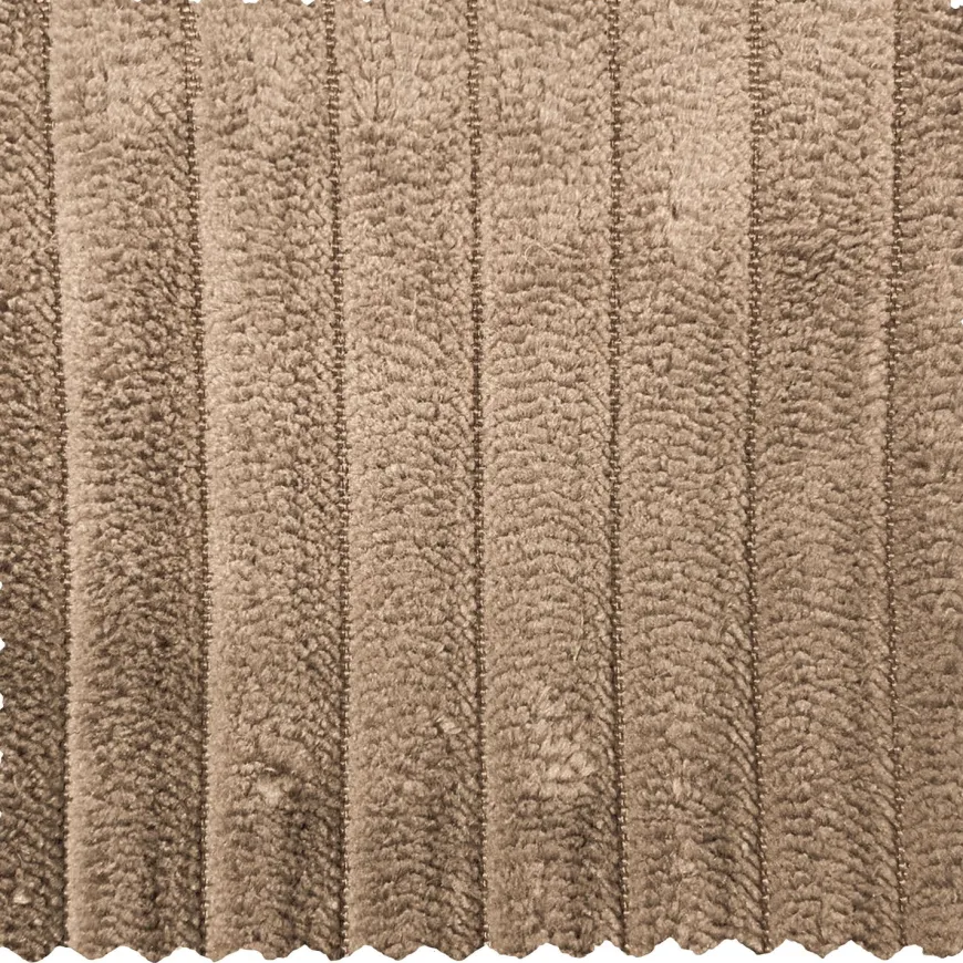 Woood Novi chaise longue bank rechts ribstof taupe