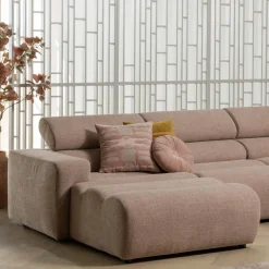 Woood Novi chaise longue bank links boucle taupe