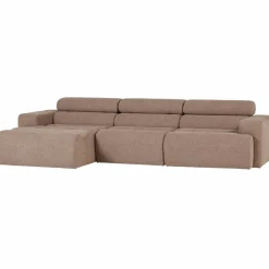Woood Novi chaise longue bank links boucle taupe