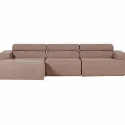 Woood Novi chaise longue bank links boucle taupe