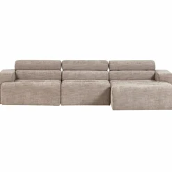 Woood Novi chaise longue bank rechts naturel melange