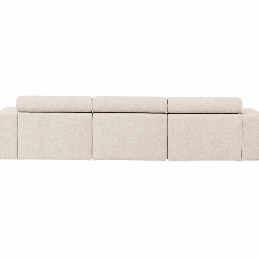 Woood Novi chaise longue bank links boucle naturel