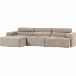 Woood Novi chaise longue bank links naturel melange
