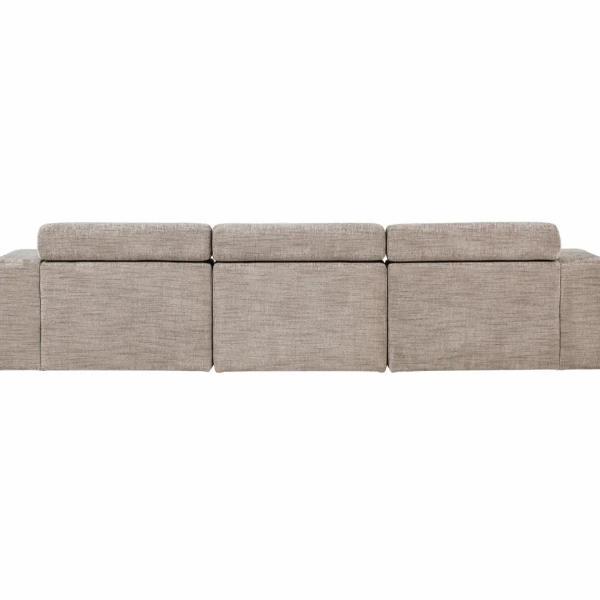 Woood Novi chaise longue bank links naturel melange