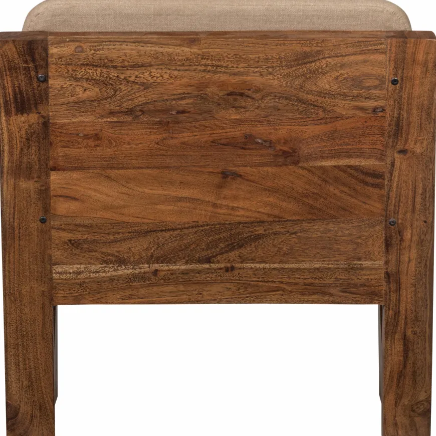 Woood Opulent fauteuil bouclé/hout naturel