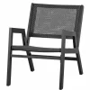 Woood Pem Fauteuil Met Armleuning Aluminium Zwart