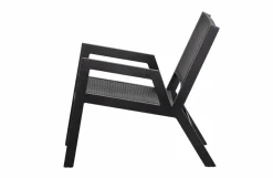 Woood Pem Fauteuil Met Armleuning Aluminium Zwart